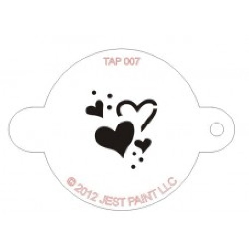 TAP 007 Stencil Hearts (TAP 007 Stencil Hearts)